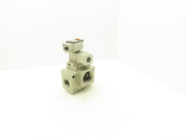 SMC VP3185-125TZA-N Pneumatic Solenoid Pilot Valve 3-Port 1-1/4"NPT