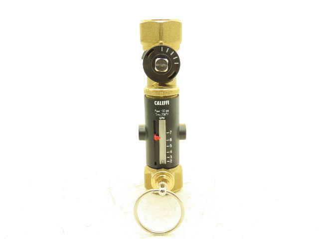 Caleffi 132552A QuickSetter Balancing Valve w/Flow Meter 2-7GPM 3/4"FNPT 150PSI