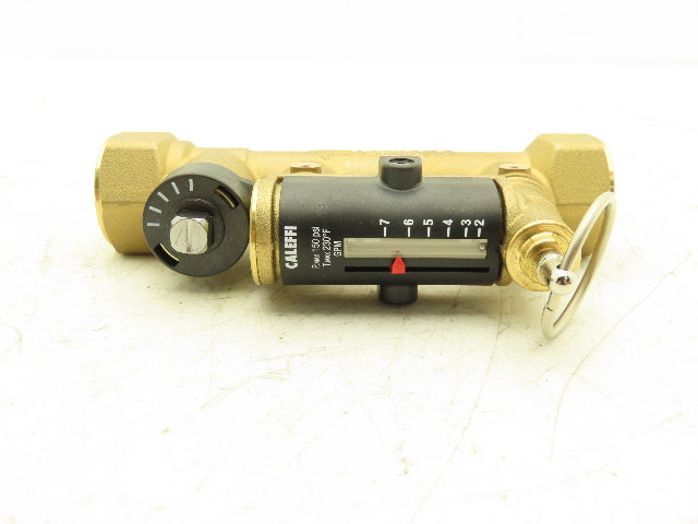 Caleffi 132552A QuickSetter Balancing Valve w/Flow Meter 2-7GPM 3/4"FNPT 150PSI