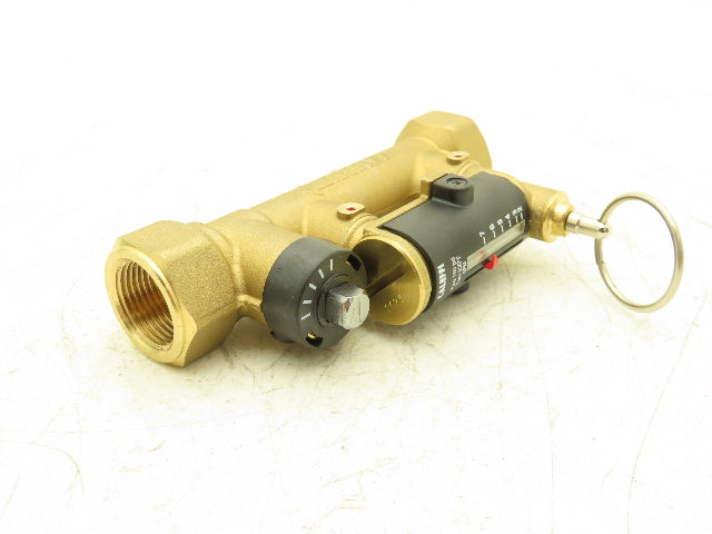 Caleffi 132552A QuickSetter Balancing Valve w/Flow Meter 2-7GPM 3/4"FNPT 150PSI