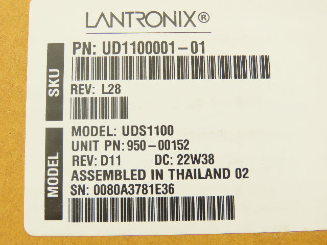 Lantronix UDS1100 Serial to Ethernet Adapter Device Server Module 950-00152