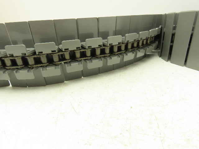 Rexnord D863TAB S-4.5 TableTop Conveyor Chain Side Flex 4.5"x 10'L Gray