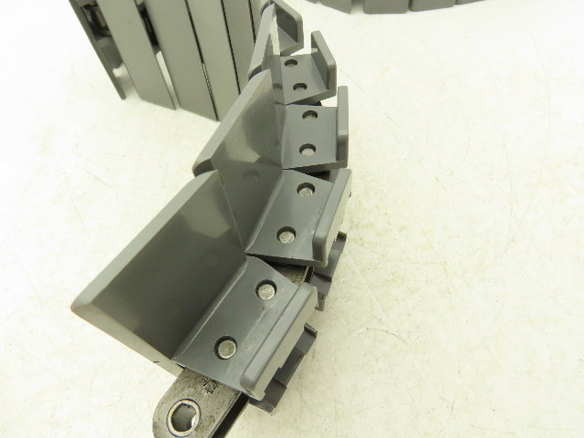 Rexnord D863TAB S-4.5 TableTop Conveyor Chain Side Flex 4.5"x 10'L Gray