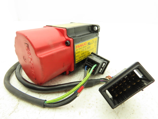 Fanuc A06B-0113-B075 AC Servo Motor 0.2kw 3000RPM Encoder A20B-8001-0560