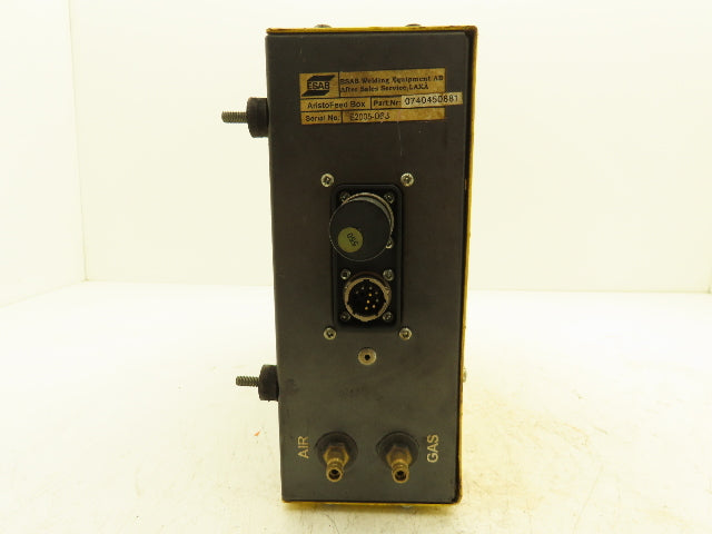 ESAB 740450-881 AristoFeed Box Welder Controller 1/4" Gas & Air Fittings