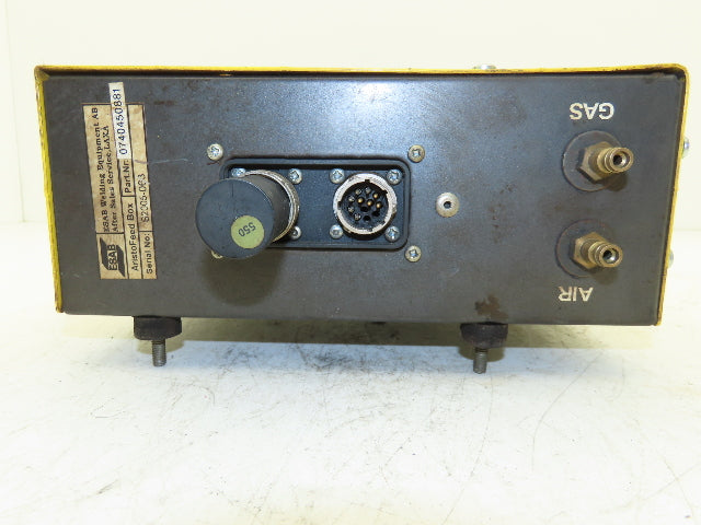 ESAB 740450-881 AristoFeed Box Welder Controller 1/4" Gas & Air Fittings