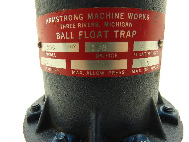 Armstrong 2D/G Ball Float Trap Air Gas Vent 1/2" NPT 115PSI 1/8" Orifice