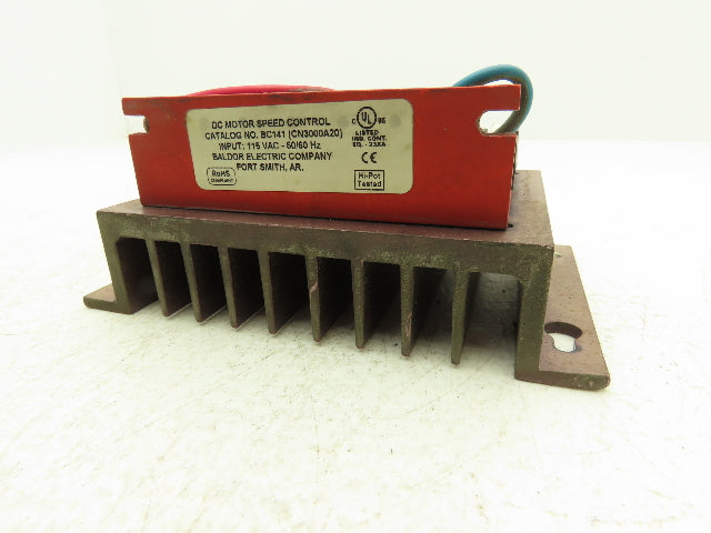 Baldor Electric BC141 DC Motor Speed Control 115VAC 50/60Hz Input 0-90VDC Output