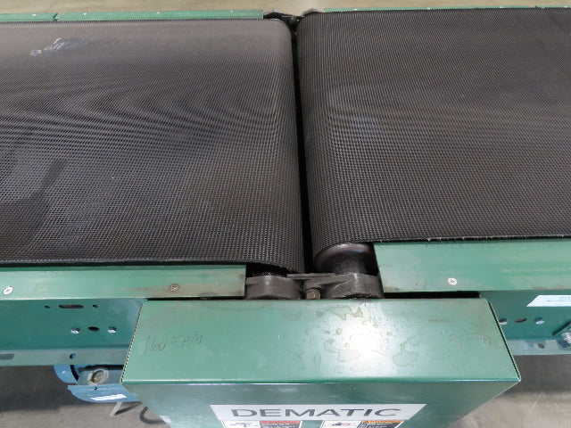 Dematic 39"x 10' Gapper Conveyor 34" Belt 2-Speed Package Gapping 90/160fpm 36"H