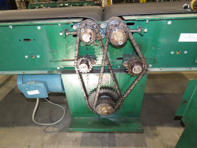 Dematic 39"x 10' Gapper Conveyor 34" Belt 2-Speed Package Gapping 90/160fpm 36"H