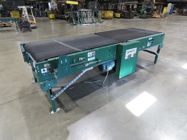 Dematic 39"x 10' Gapper Conveyor 34" Belt 2-Speed Package Gapping 90/160fpm 36"H