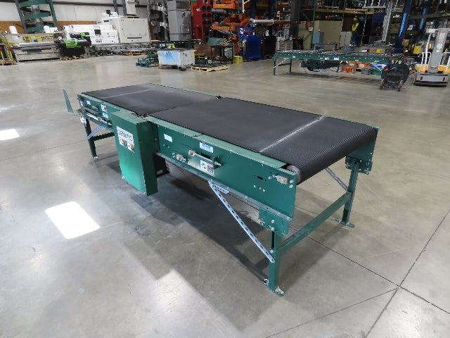 Dematic 39"x 10' Gapper Conveyor 34" Belt 2-Speed Package Gapping 90/160fpm 36"H
