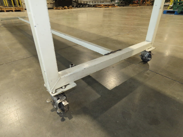 LaRos 34"x 19' Slider Bed Conveyor on Wheels 29"Bed Width 115V 30FPM 36-48"H