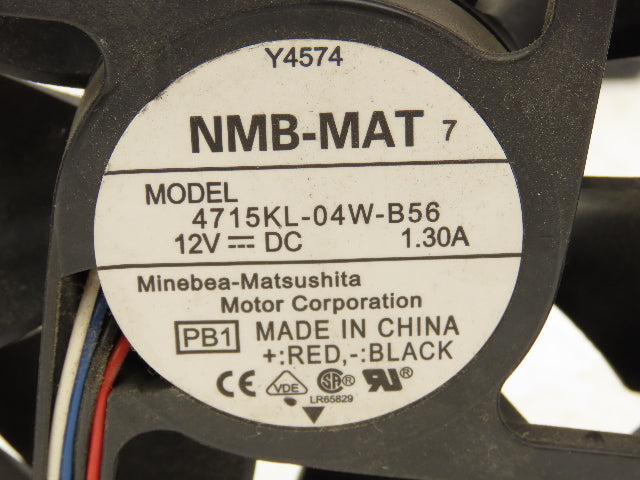 NMB-MAT 4715KL-04W-B56 Cooling Fan 12VDC 1.3A 4-Wire 5-Pin 38x119mm Lot of 12