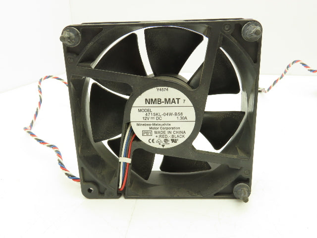 NMB-MAT 4715KL-04W-B56 Cooling Fan 12VDC 1.3A 4-Wire 5-Pin 38x119mm Lot of 12