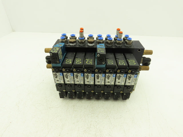 MAC 92 Series MAConnect 8-Station Pneumatic Solenoid Valve Manifold Assembly 24V