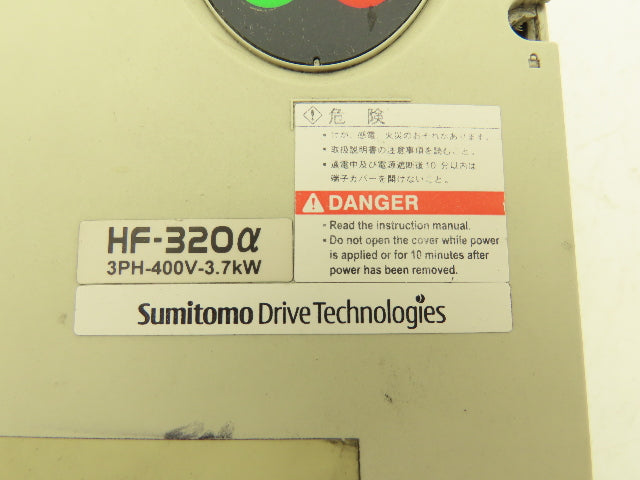 Sumitomo HF3214-3A7 VFD Inverter AC Drive 380/500V 3.7kW 5HP 3PH Missing Screw