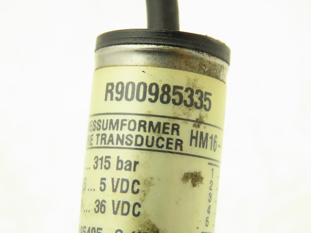 Rexroth HM16-12/315C13-A Hydraulic Pressure Transducer Sensor 315 Bar R900985335