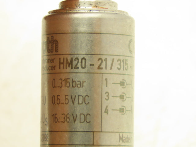 Rexroth HM20-21/315-F-C13-0.50 Hydraulic Pressure Transducer Sensor R901342038
