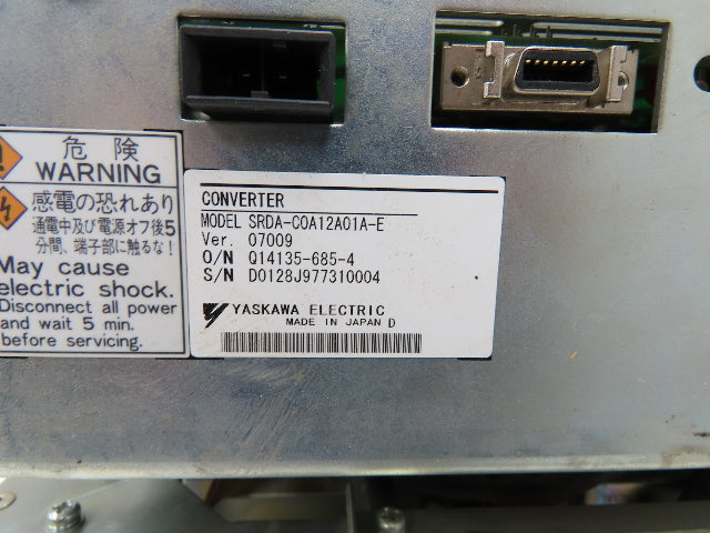 Yaskawa Electric JZRCR-YSV03-33 Servo Pack Servo Driver Controller Module
