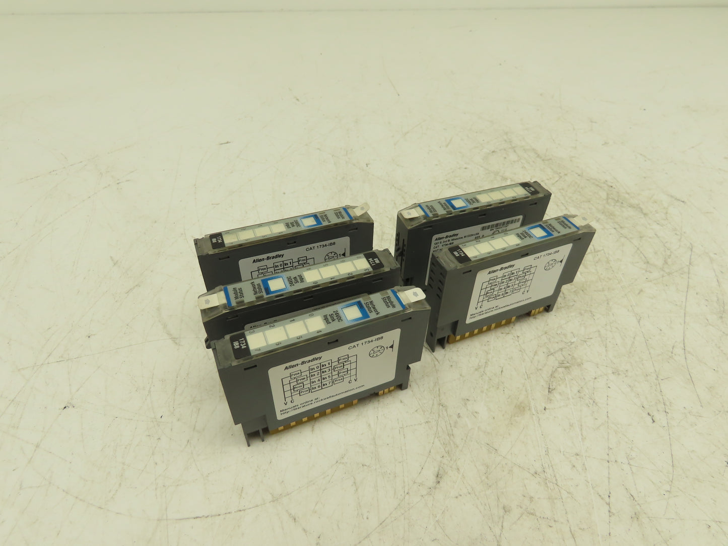 Allen Bradley 1734-IB8 PLC I/O Digital Input Module 24V Ser D FW 3.022 Lot Of 5