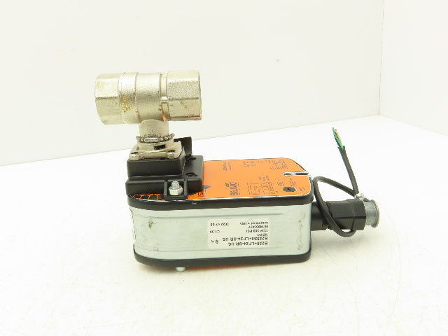Belimo B225+LF24-SR Electric Actuator 1"Ball Control Valve 600PSI 2-Pos 24VAC/DC