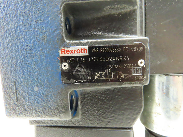 Rexroth 4WEH 16 J72/6EG24N9K4 Hydraulic Pilot Operated Directional Valve