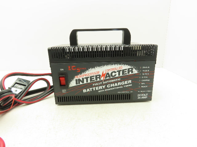 Interacter I/C/S 24V/25 Battery Charger 24V 25A ICS2425 Black Plug I/C Series