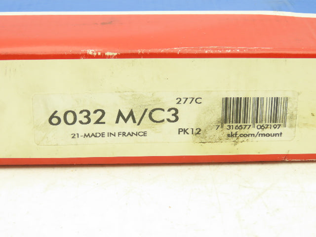 SKF 6032M/C3 Ball Bearing Single Row 160mm-ID 240mm-OD 38mm-W