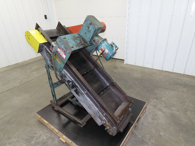 Hytrol 16"x 60"L Portable Incline Parts Conveyor 12" Cleated Belt 230/480V 60FPM
