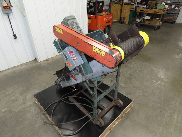 Hytrol 16"x 60"L Portable Incline Parts Conveyor 12" Cleated Belt 230/480V 60FPM