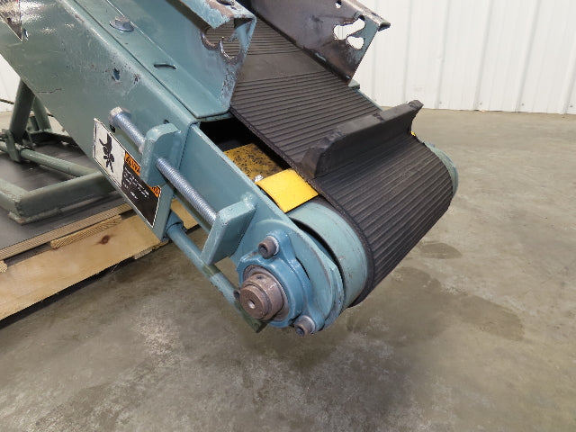 Hytrol 12"x 84"L Portable Incline Parts Conveyor 8" Cleated Belt 230/480V 65FPM