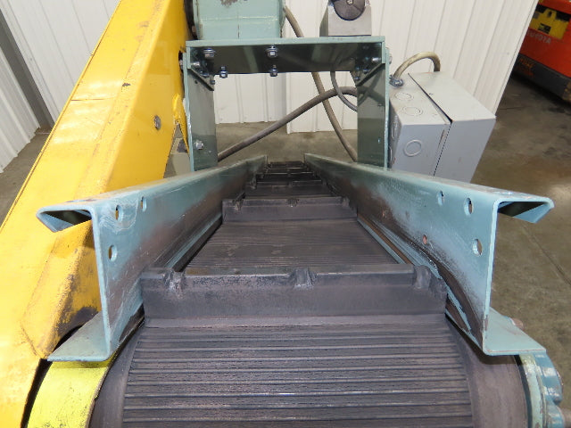 Hytrol 12"x 84"L Portable Incline Parts Conveyor 8" Cleated Belt 230/480V 65FPM