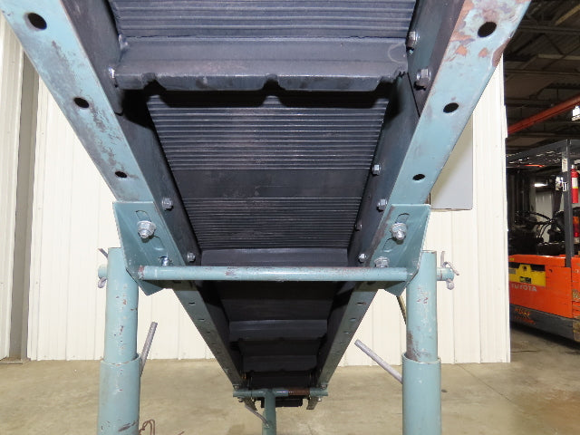 Hytrol 12"x 84"L Portable Incline Parts Conveyor 8" Cleated Belt 230/480V 65FPM