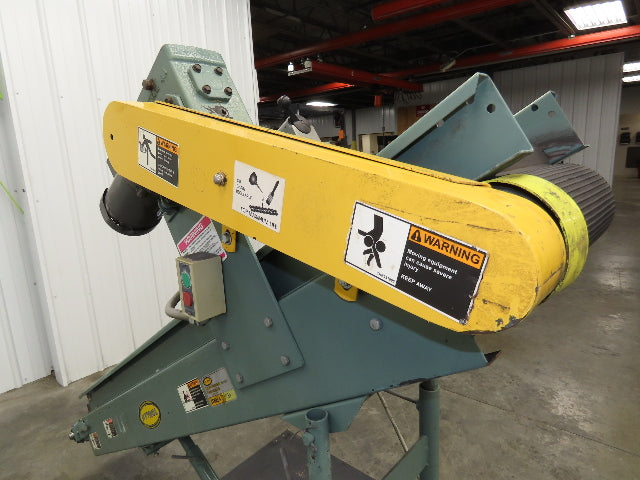 Hytrol 12"x 84"L Portable Incline Parts Conveyor 8" Cleated Belt 230/480V 65FPM