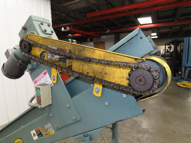 Hytrol 12"x 84"L Portable Incline Parts Conveyor 8" Cleated Belt 230/480V 65FPM