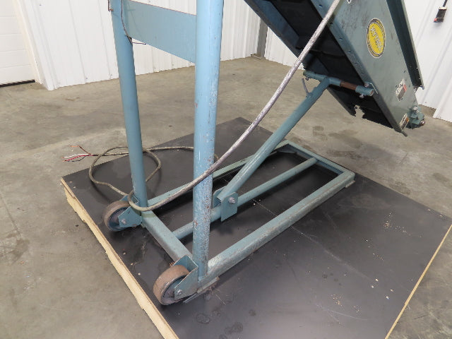 Hytrol 12"x 84"L Portable Incline Parts Conveyor 8" Cleated Belt 230/480V 65FPM