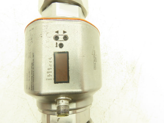 IFM SM2004 Magnetic Flow Meter Digital Display Sensor 2" NPT SS