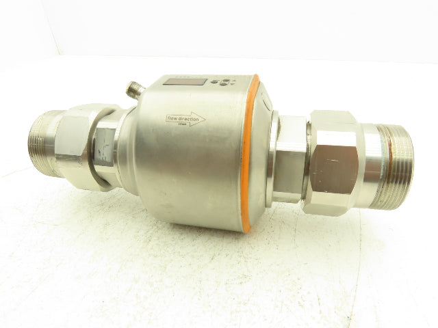 IFM SM2004 Magnetic Flow Meter Digital Display Sensor 2" NPT SS
