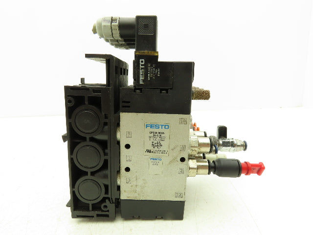 Festo CPE18-M1H-5L-1/4 Pneumatic Air 4-Valve Manifold Assembly 24VDC 145PSI