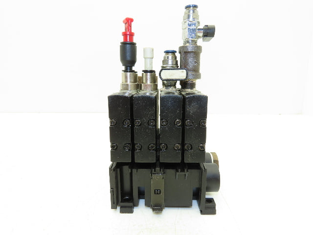 Festo CPE18-M1H-5L-1/4 Pneumatic Air 4-Valve Manifold Assembly 24VDC 145PSI