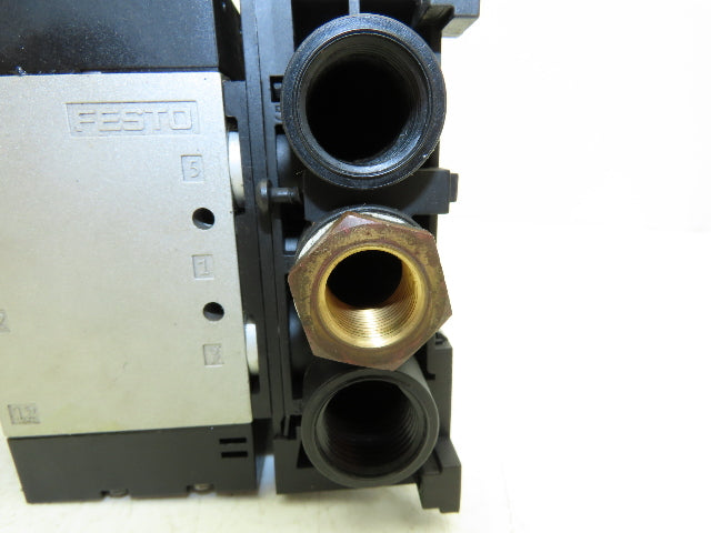 Festo CPE18-M1H-5L-1/4 Pneumatic Air 4-Valve Manifold Assembly 24VDC 145PSI