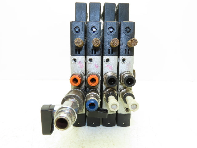 Festo CPE18-M1H-5L-1/4 Pneumatic Air 4-Valve Manifold Assembly 24VDC 145PSI