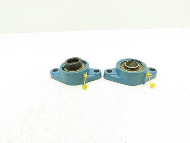 SKF FYT 1FM Flange Bearing 1" Bore Lot Of 2 (1) Bearing Missing Locking Collar