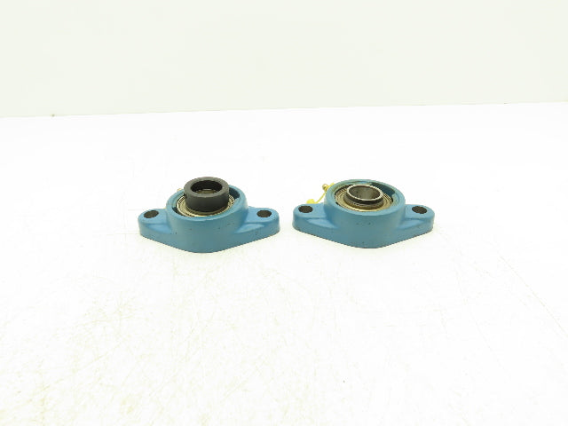 SKF FYT 1FM Flange Bearing 1" Bore Lot Of 2 (1) Bearing Missing Locking Collar