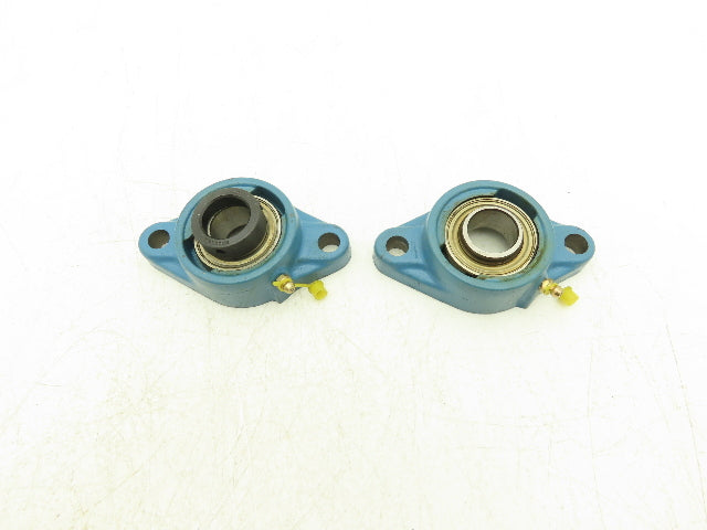 SKF FYT 1FM Flange Bearing 1" Bore Lot Of 2 (1) Bearing Missing Locking Collar
