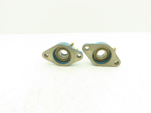 SKF FYT 1FM Flange Bearing 1" Bore Lot Of 2 (1) Bearing Missing Locking Collar