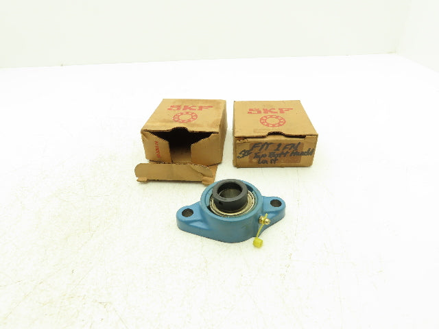 SKF FYT 1FM Flange Bearing 1" Bore Lot Of 2 (1) Bearing Missing Locking Collar