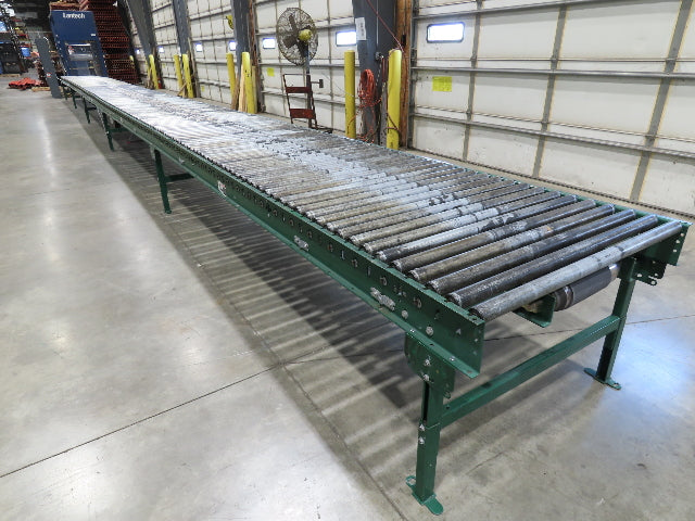 Dematic 42"x 60' Accumulating Roller Conveyor Belt Drive 40"BF 230/460V 170FPM