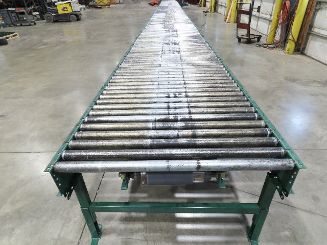 Dematic 42"x 60' Accumulating Roller Conveyor Belt Drive 40"BF 230/460V 170FPM